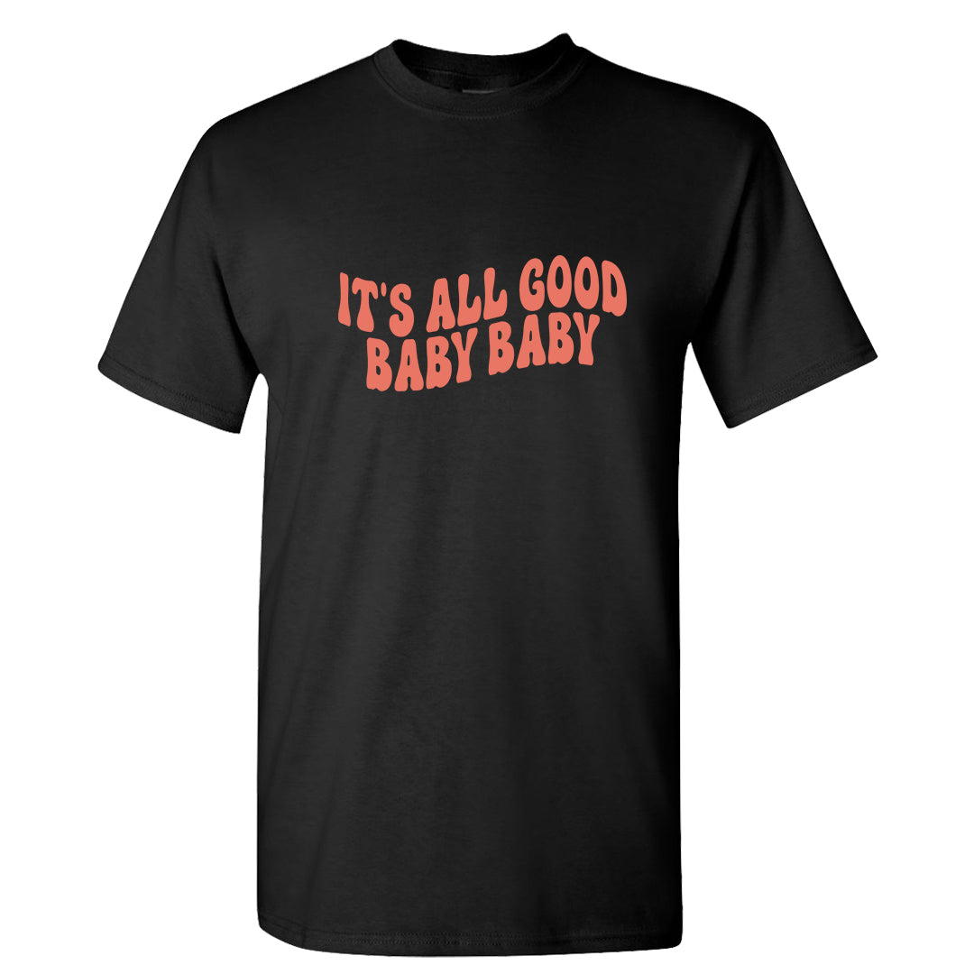 Sky Orange Low 2s T Shirt | All Good Baby, Black