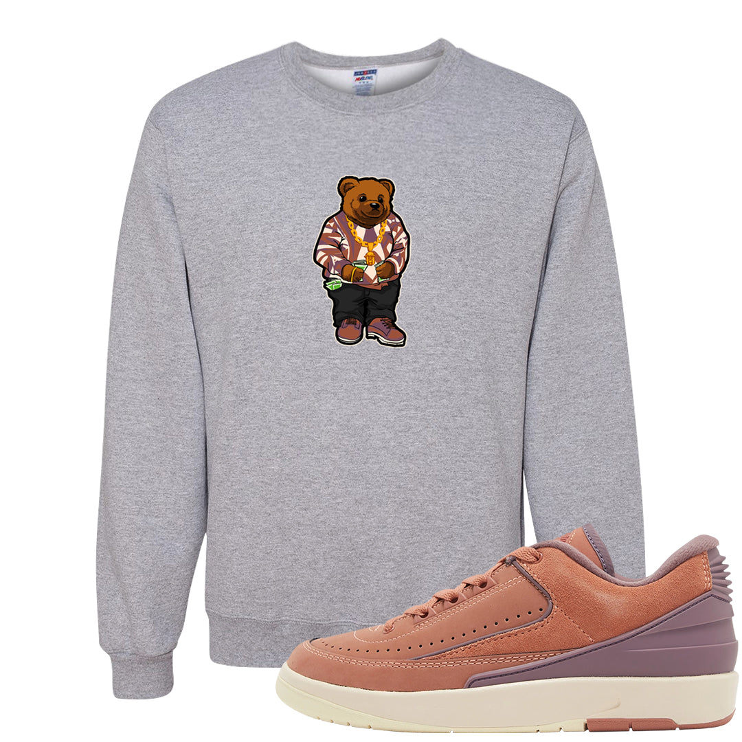 Sky Orange Low 2s Crewneck Sweatshirt | Sweater Bear, Ash