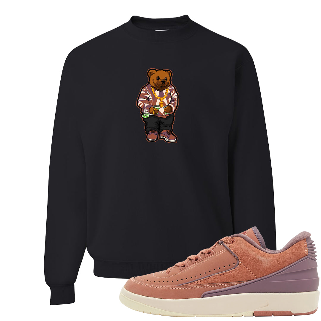 Sky Orange Low 2s Crewneck Sweatshirt | Sweater Bear, Black