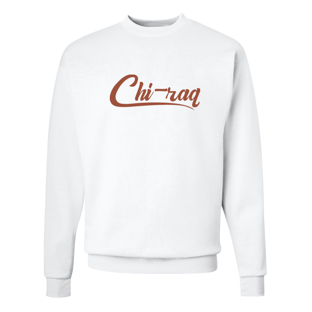 Sky Orange Low 2s Crewneck Sweatshirt | Chiraq, White