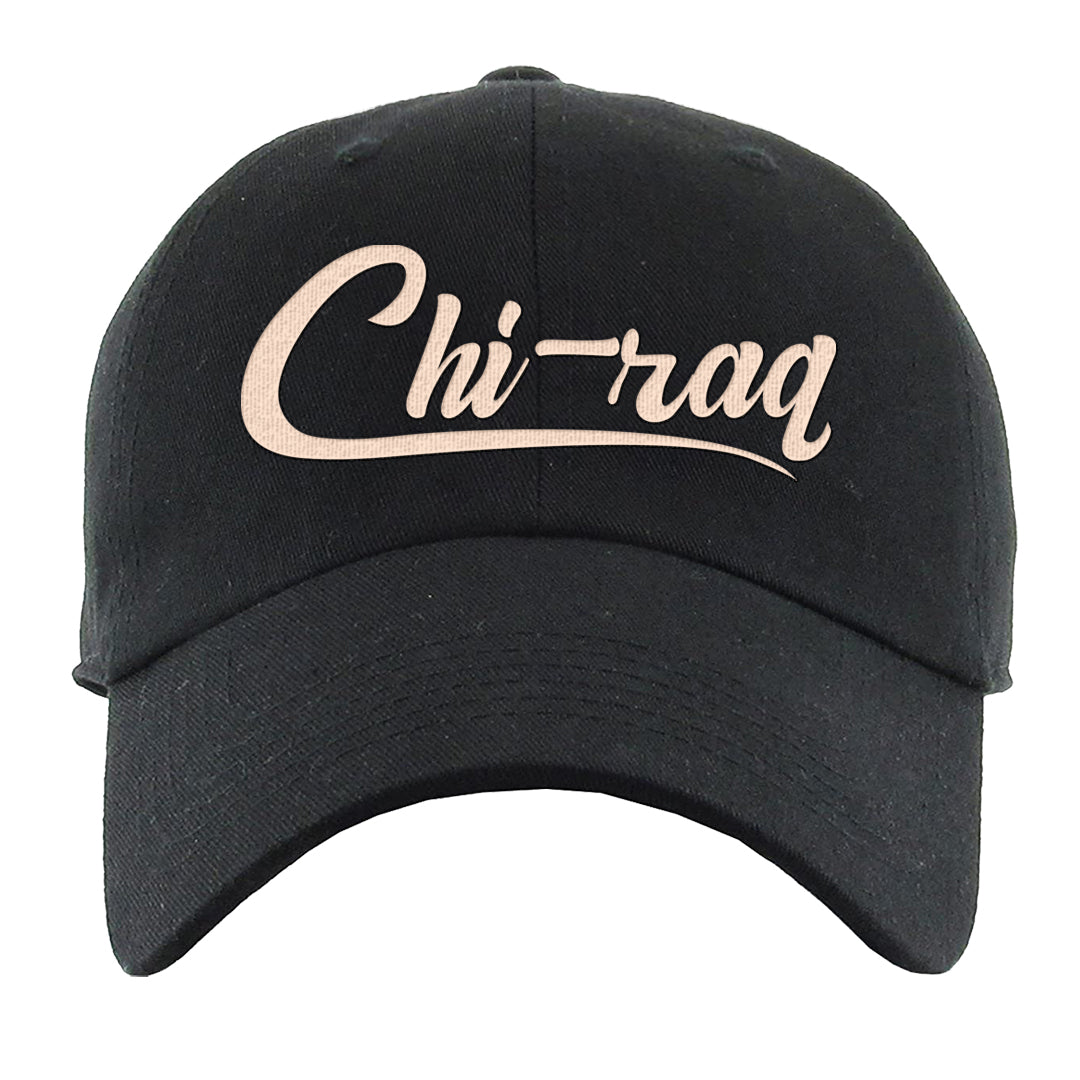 Sky Orange Low 2s Dad Hat | Chiraq, Black