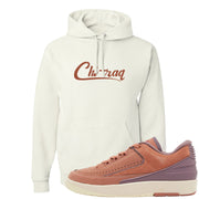 Sky Orange Low 2s Hoodie | Chiraq, White