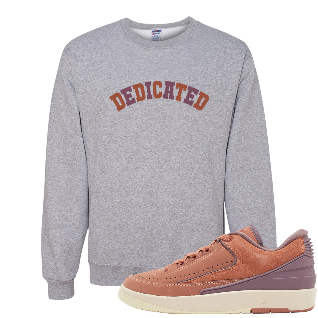 Sky Orange Low 2s Crewneck Sweatshirt | Dedicated, Ash