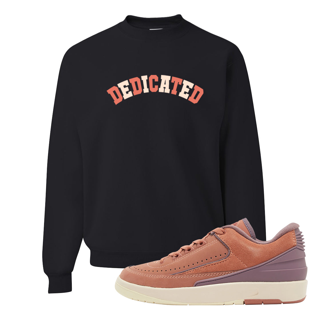Sky Orange Low 2s Crewneck Sweatshirt | Dedicated, Black