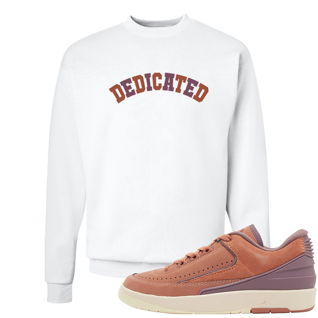 Sky Orange Low 2s Crewneck Sweatshirt | Dedicated, White