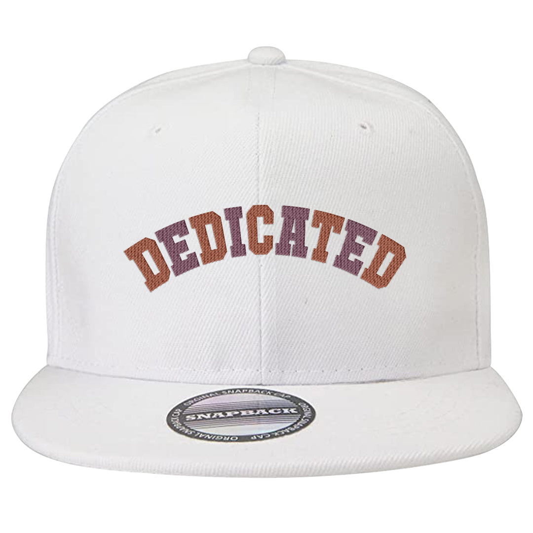 Sky Orange Low 2s Snapback Hat | Dedicated, White