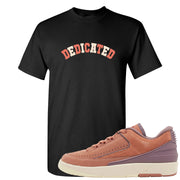 Sky Orange Low 2s T Shirt | Dedicated, Black