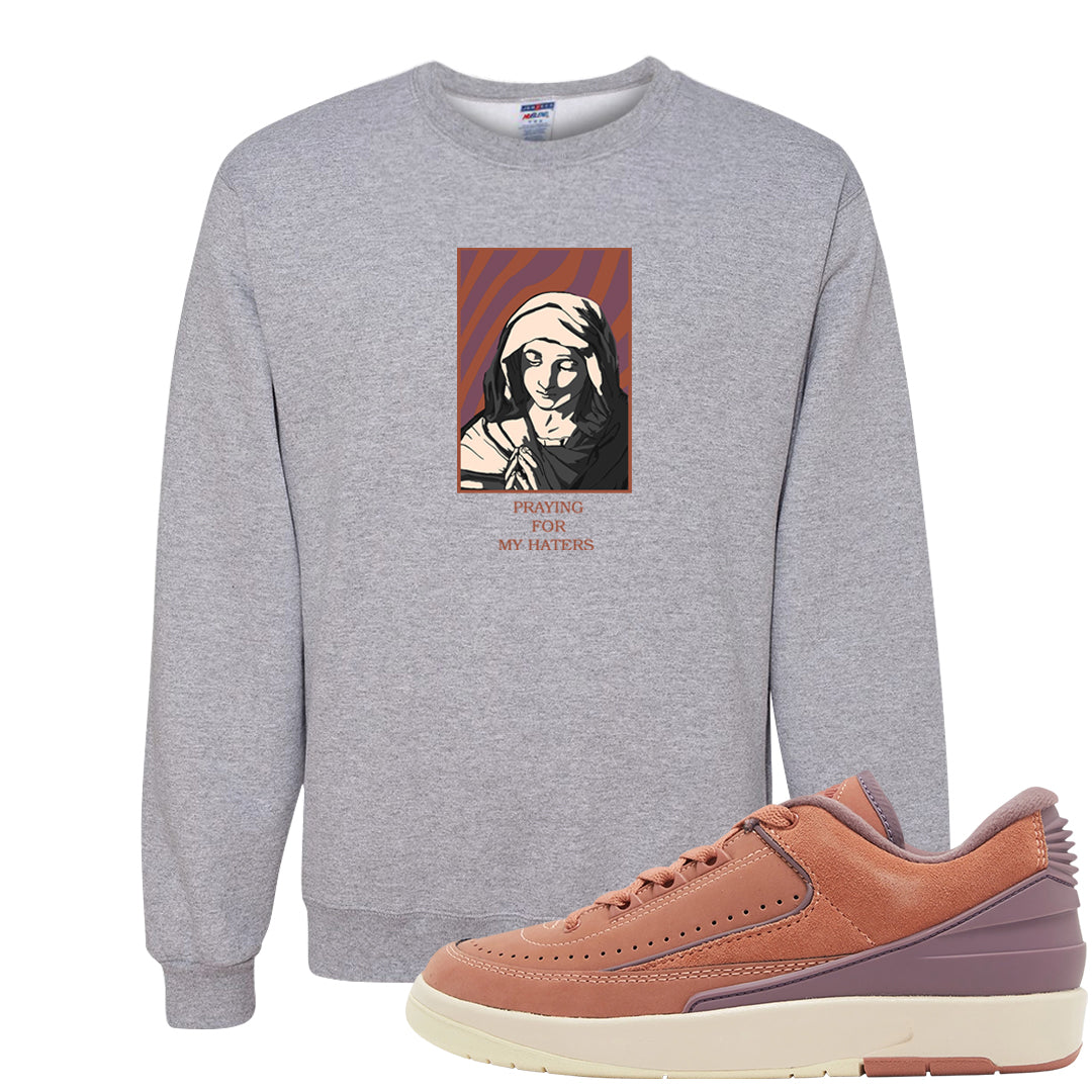 Sky Orange Low 2s Crewneck Sweatshirt | God Told Me, Ash