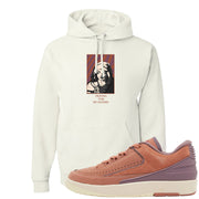 Sky Orange Low 2s Hoodie | God Told Me, White