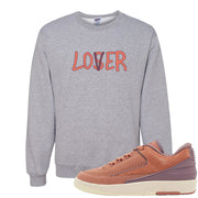 Sky Orange Low 2s Crewneck Sweatshirt | Lover, Ash