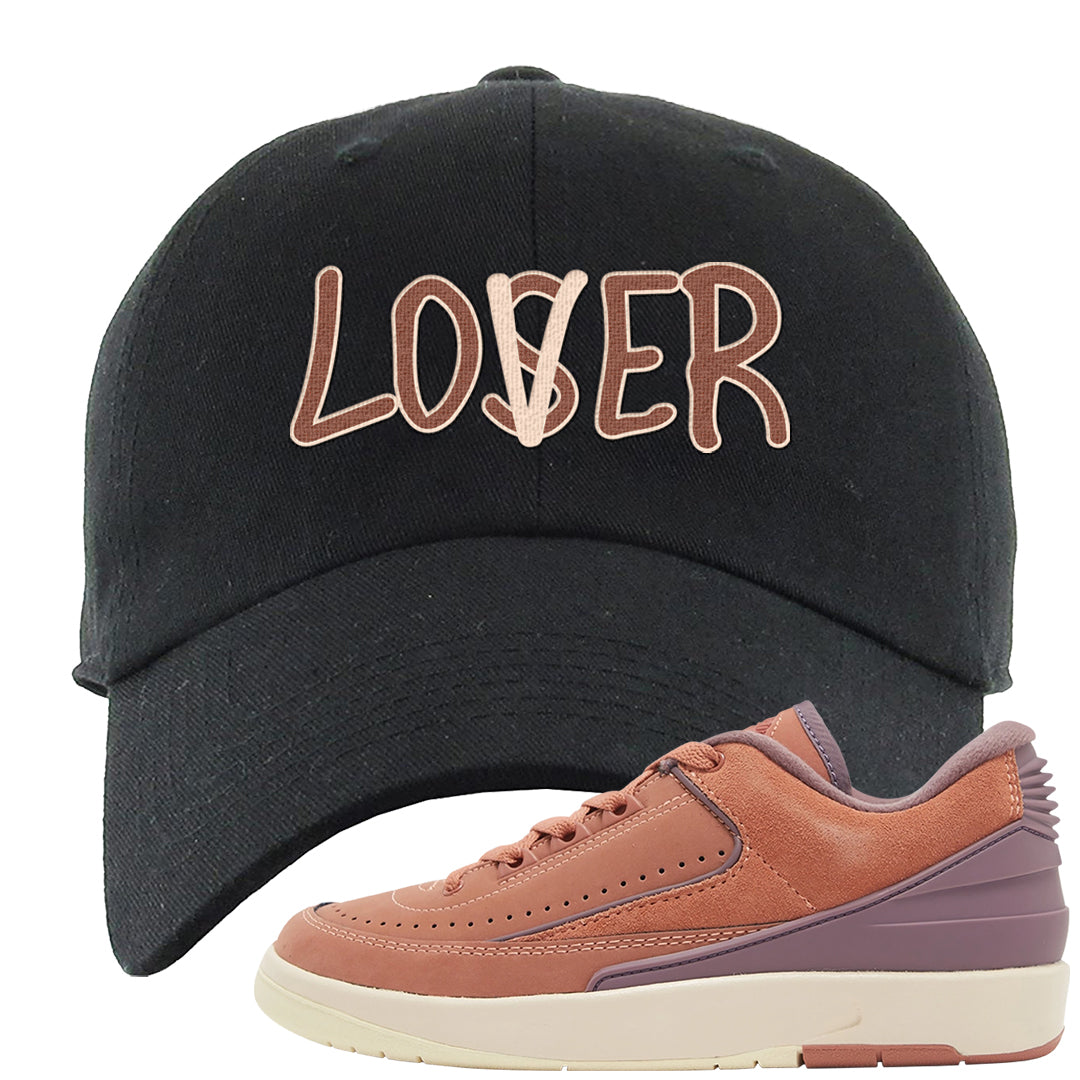 Sky Orange Low 2s Dad Hat | Lover, Black