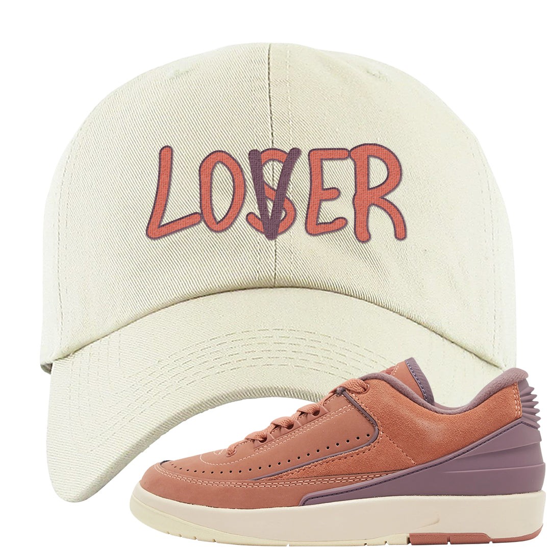 Sky Orange Low 2s Dad Hat | Lover, White