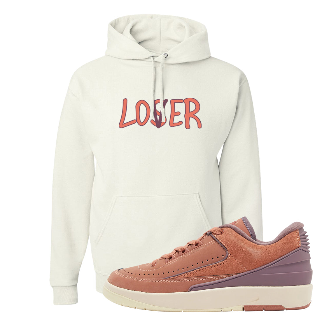 Sky Orange Low 2s Hoodie | Lover, White