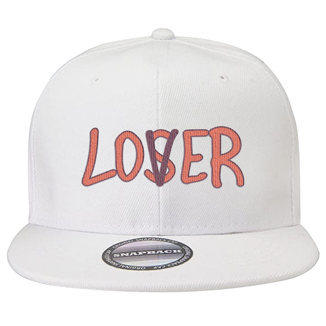 Sky Orange Low 2s Snapback Hat | Lover, White