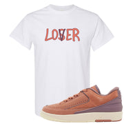 Sky Orange Low 2s T Shirt | Lover, White