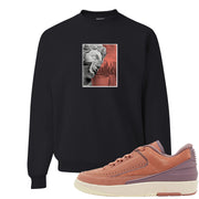 Sky Orange Low 2s Crewneck Sweatshirt | Miguel, Black