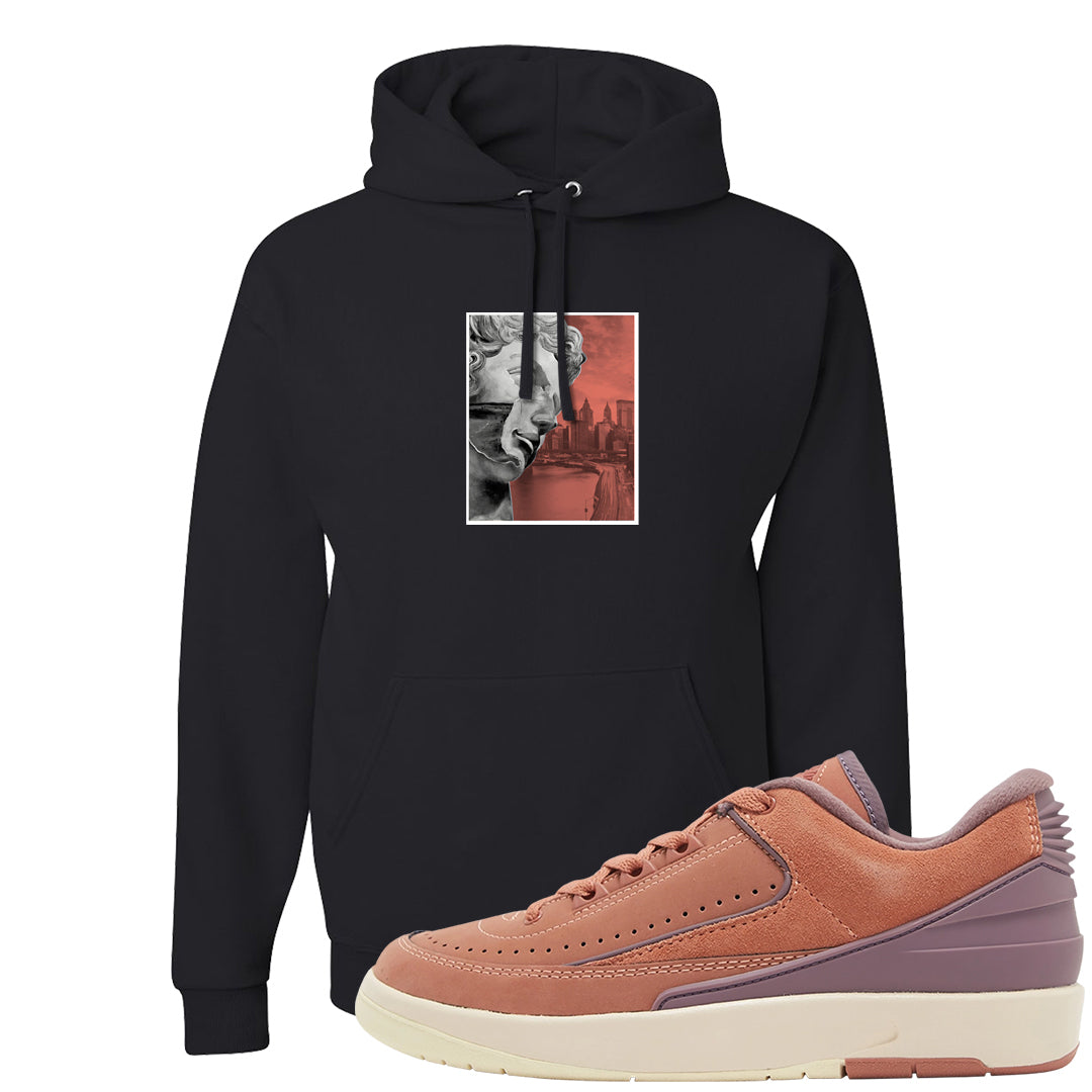 Sky Orange Low 2s Hoodie | Miguel, Black