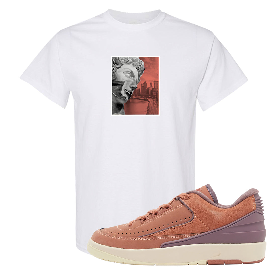 Sky Orange Low 2s T Shirt | Miguel, White