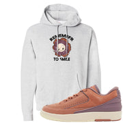 Sky Orange Low 2s Hoodie | Remember To Smile, Ash