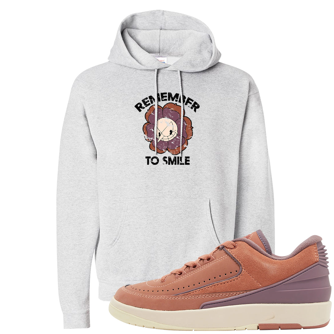 Sky Orange Low 2s Hoodie | Remember To Smile, Ash