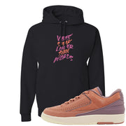 Sky Orange Low 2s Hoodie | Vibes Speak Louder Than Words, Black