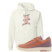 Sky Orange Low 2s Hoodie | Vibes Speak Louder Than Words, White