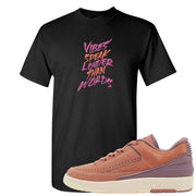 Sky Orange Low 2s T Shirt | Vibes Speak Louder Than Words, Black