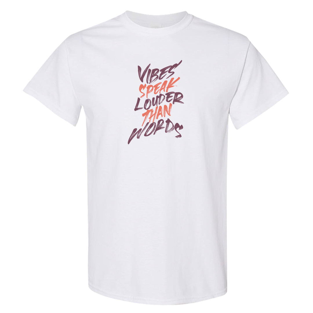 Sky Orange Low 2s T Shirt | Vibes Speak Louder Than Words, White