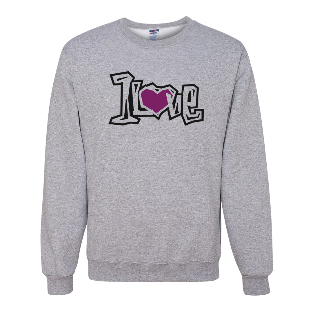 Off Noir 2s Crewneck Sweatshirt | 1 Love, Ash