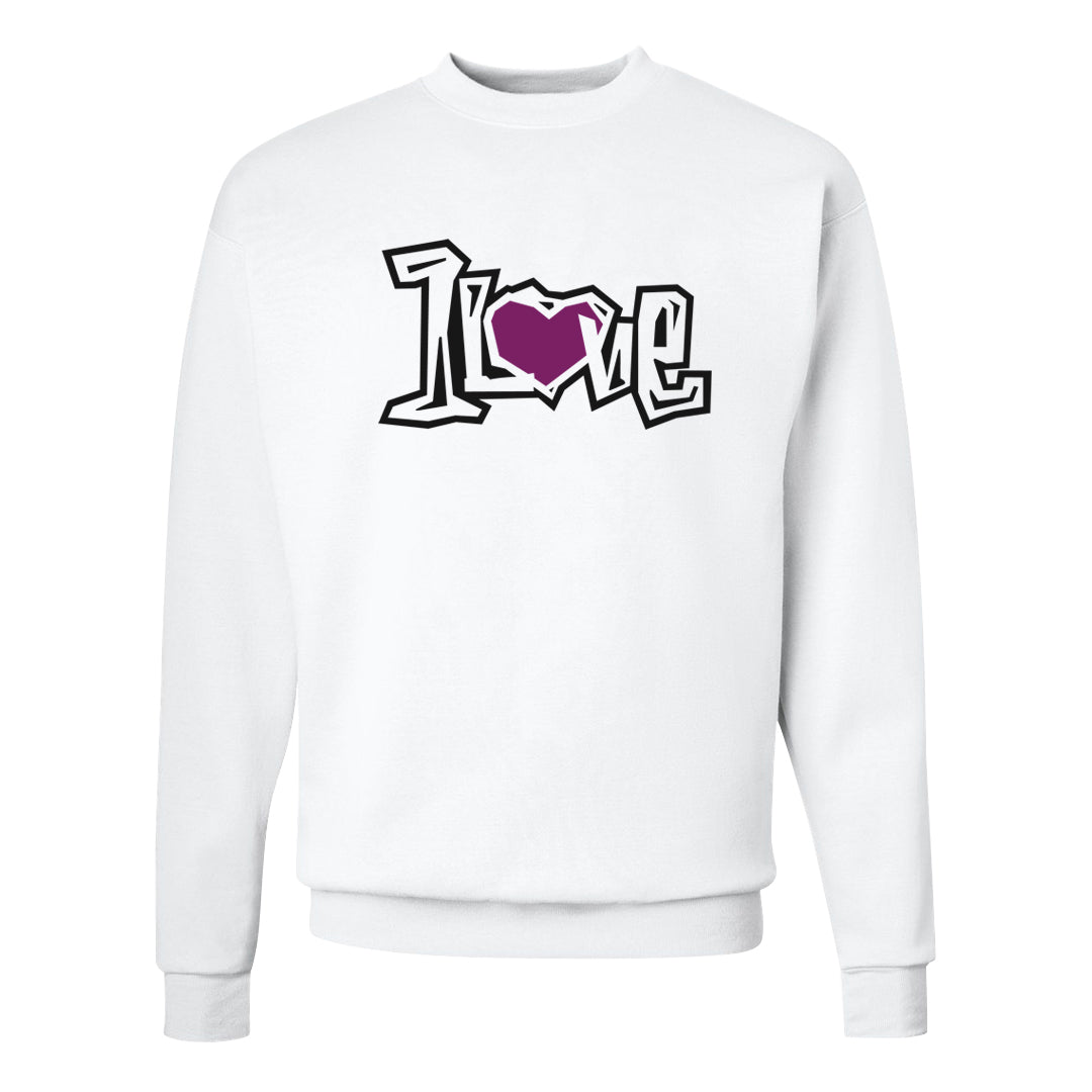 Off Noir 2s Crewneck Sweatshirt | 1 Love, White