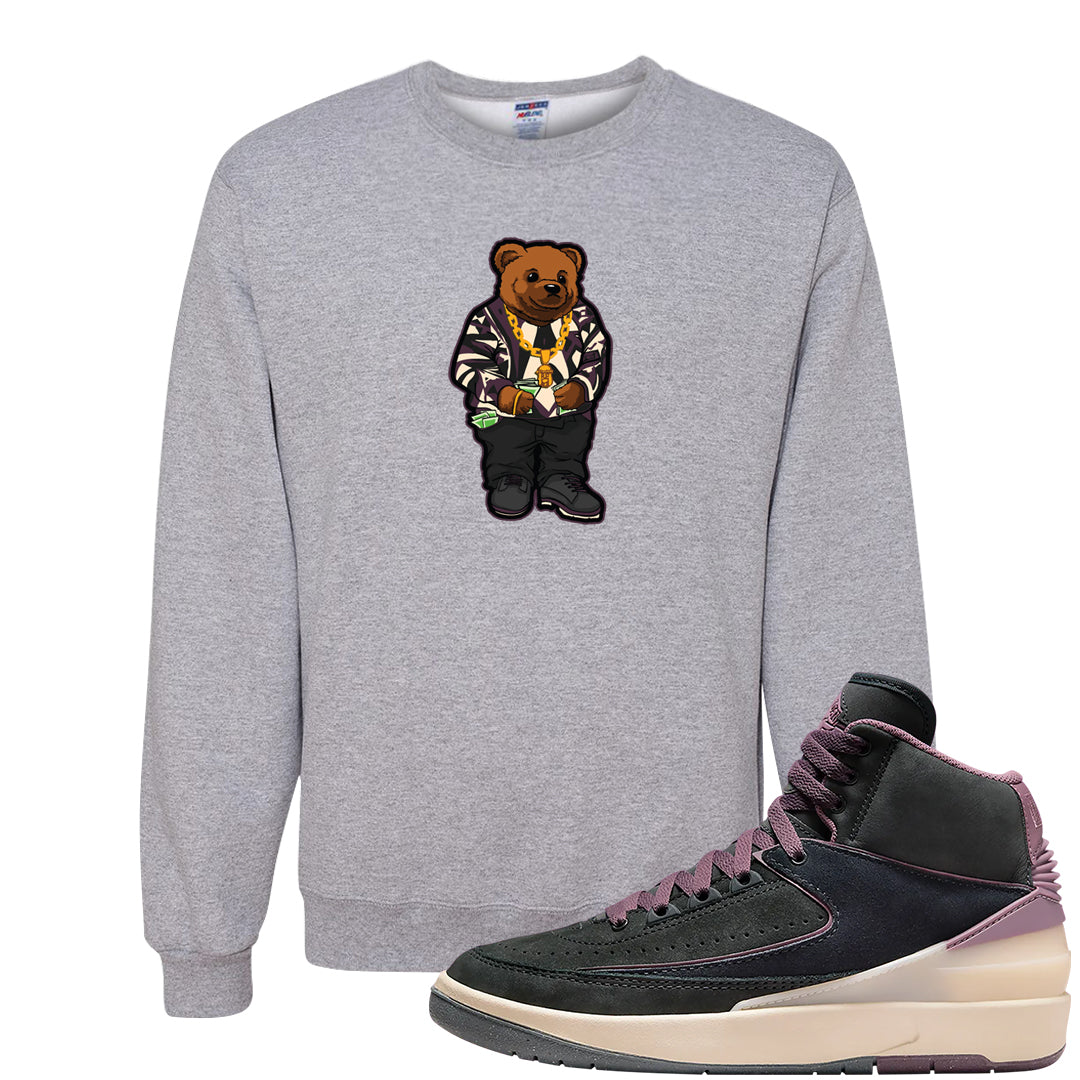 Off Noir 2s Crewneck Sweatshirt | Sweater Bear, Ash