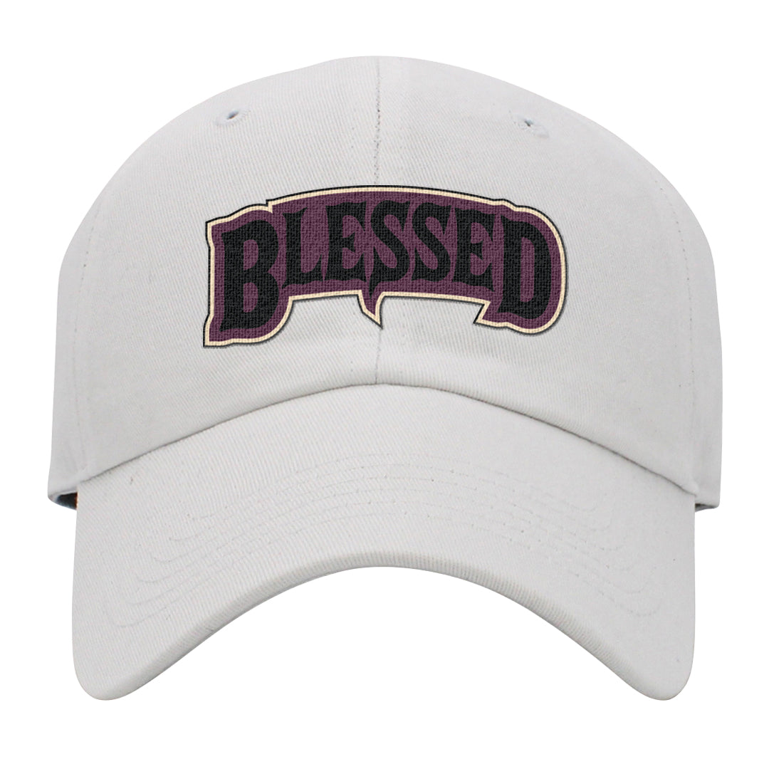 Off Noir 2s Dad Hat | Blessed Arch, White