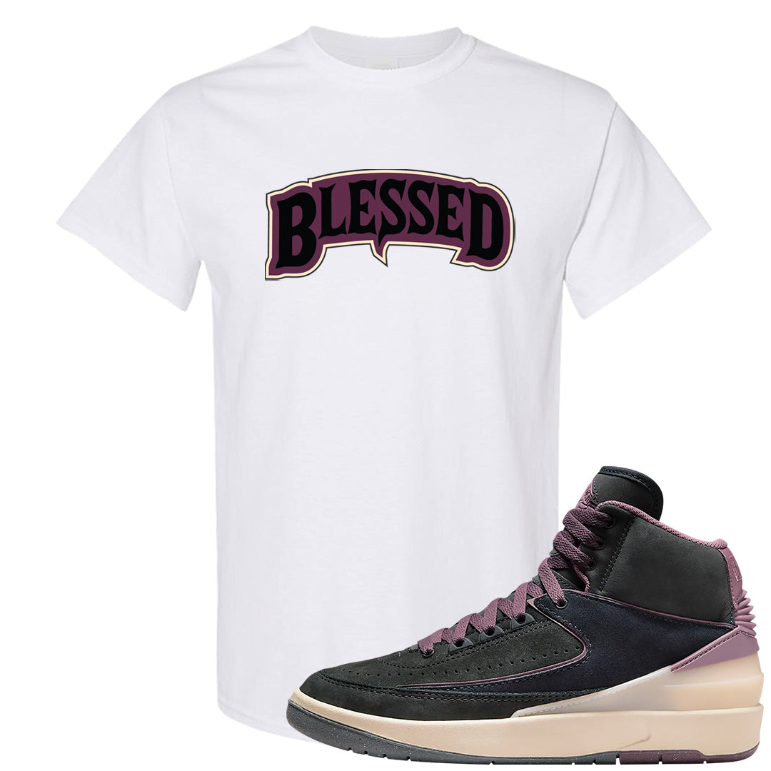 Off Noir 2s T Shirt | Blessed Arch, White
