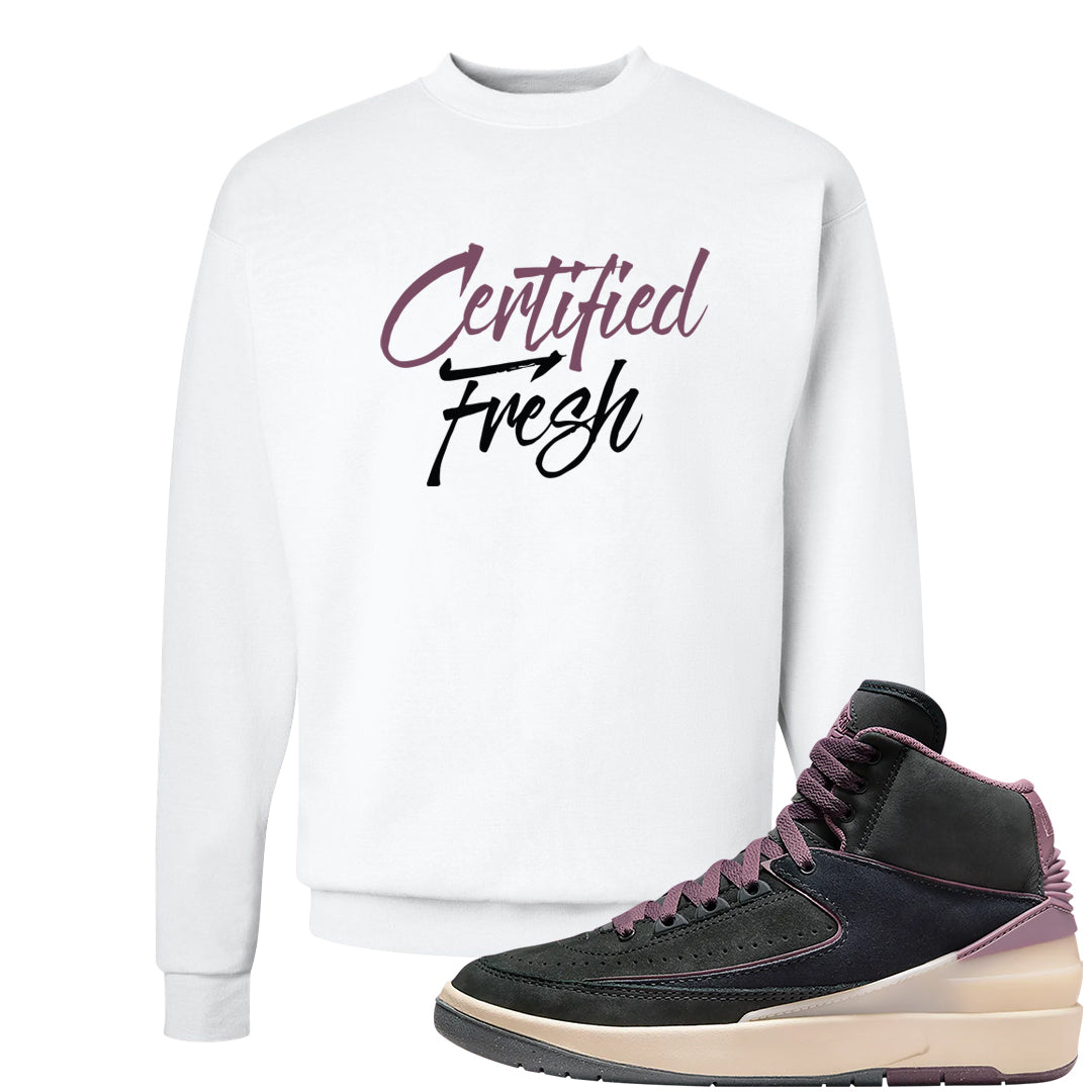 Off Noir 2s Crewneck Sweatshirt | Certified Fresh, White