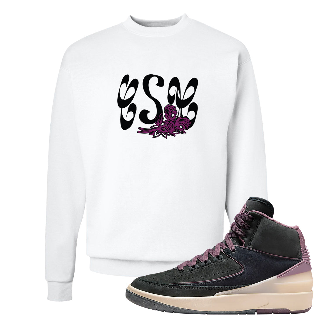 Off Noir 2s Crewneck Sweatshirt | Certified Sneakerhead, White