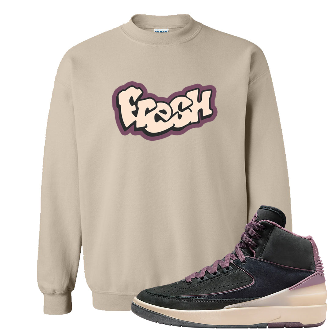 Off Noir 2s Crewneck Sweatshirt | Fresh, Sand