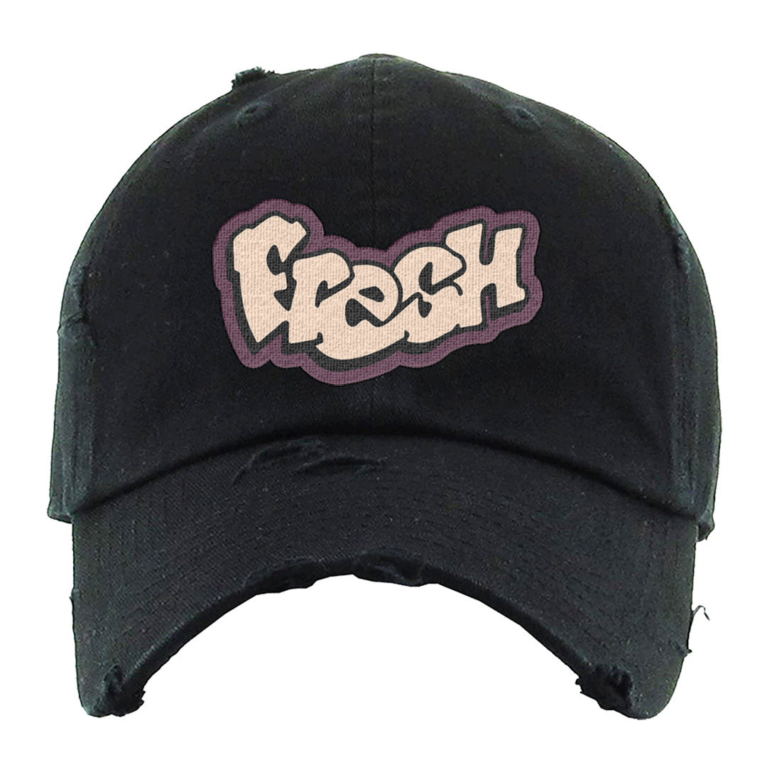 Off Noir 2s Distressed Dad Hat | Fresh, Black