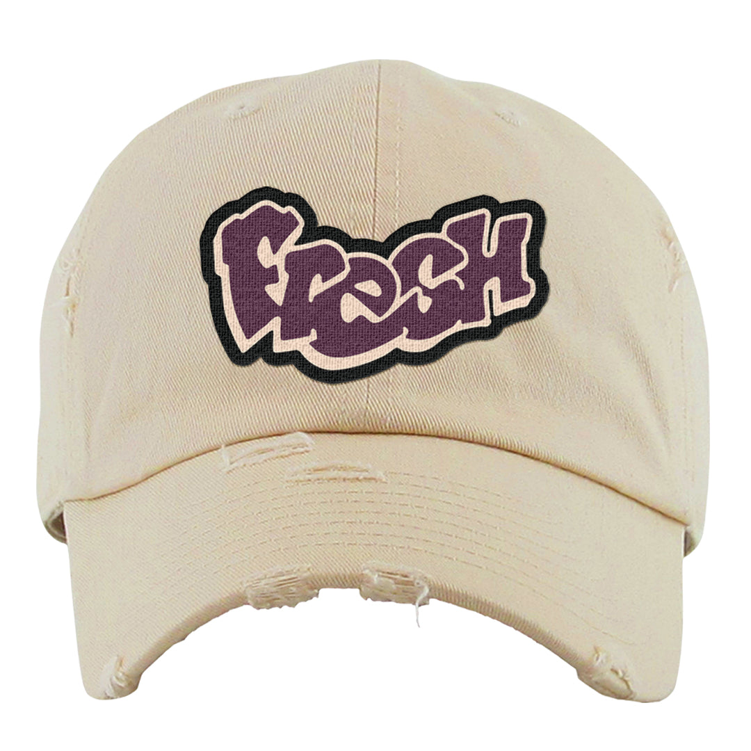 Off Noir 2s Distressed Dad Hat | Fresh, Ivory