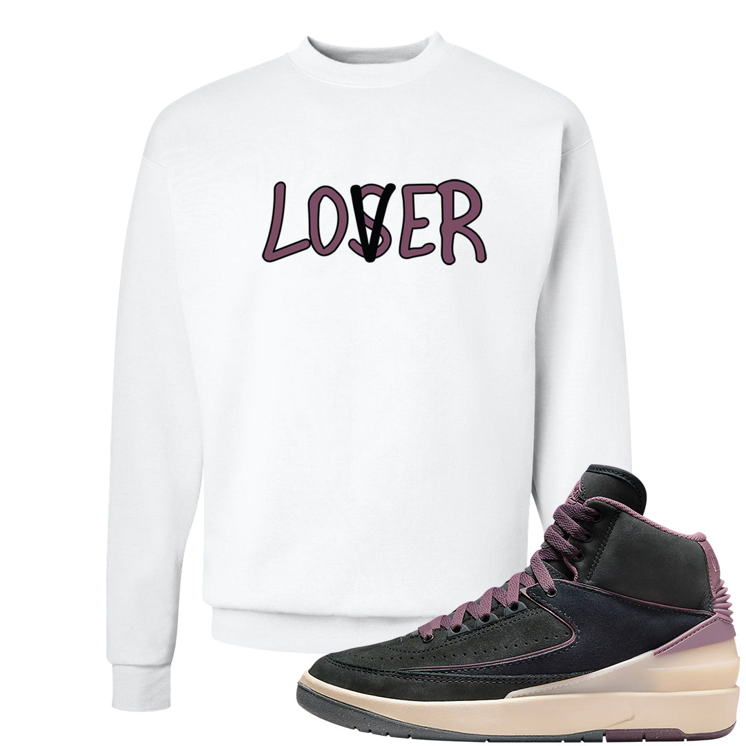 Off Noir 2s Crewneck Sweatshirt | Lover, White