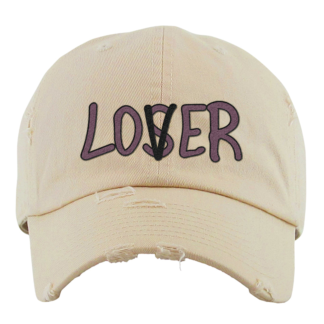 Off Noir 2s Distressed Dad Hat | Lover, Ivory