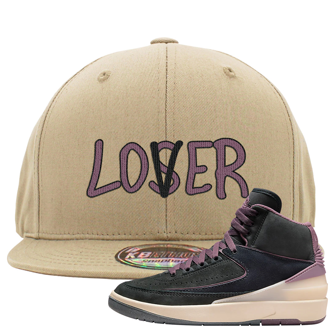 Off Noir 2s Snapback Hat | Lover, Khaki