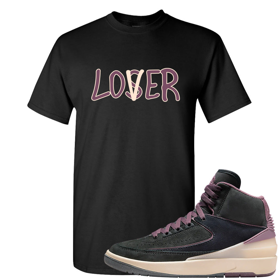 Off Noir 2s T Shirt | Lover, Black