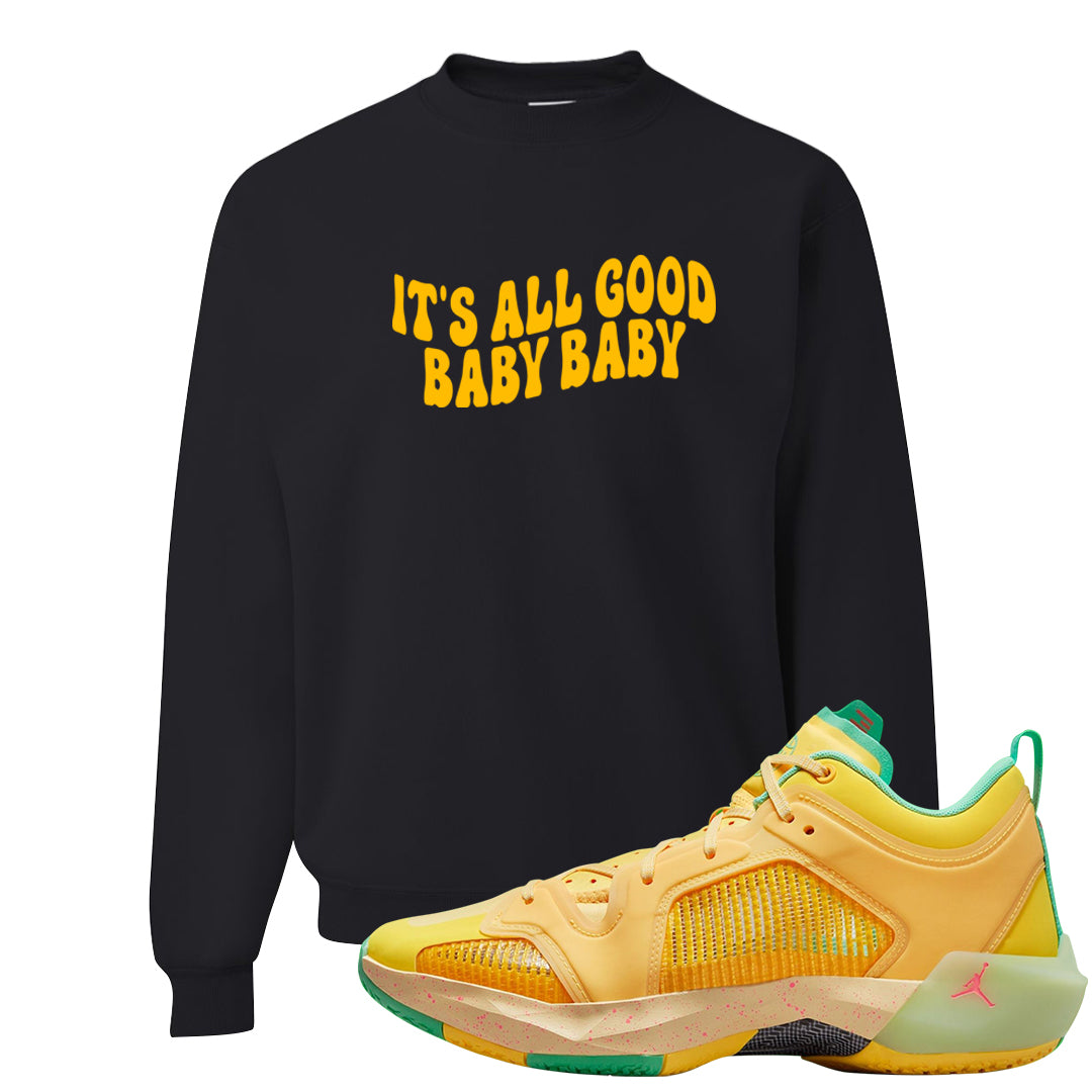 EYBL Low 37s Crewneck Sweatshirt | All Good Baby, Black