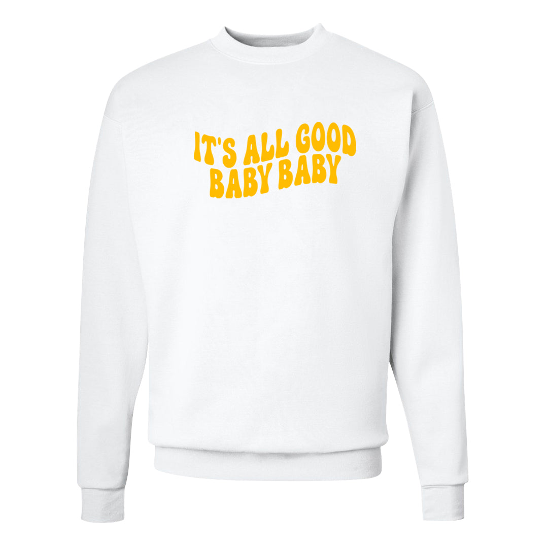 EYBL Low 37s Crewneck Sweatshirt | All Good Baby, White