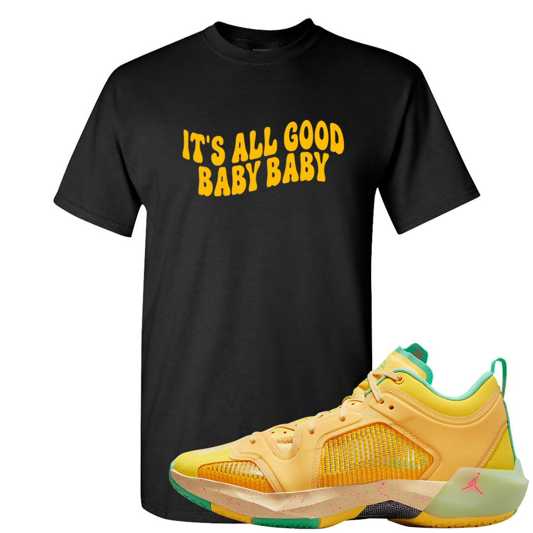 EYBL Low 37s T Shirt | All Good Baby, Black