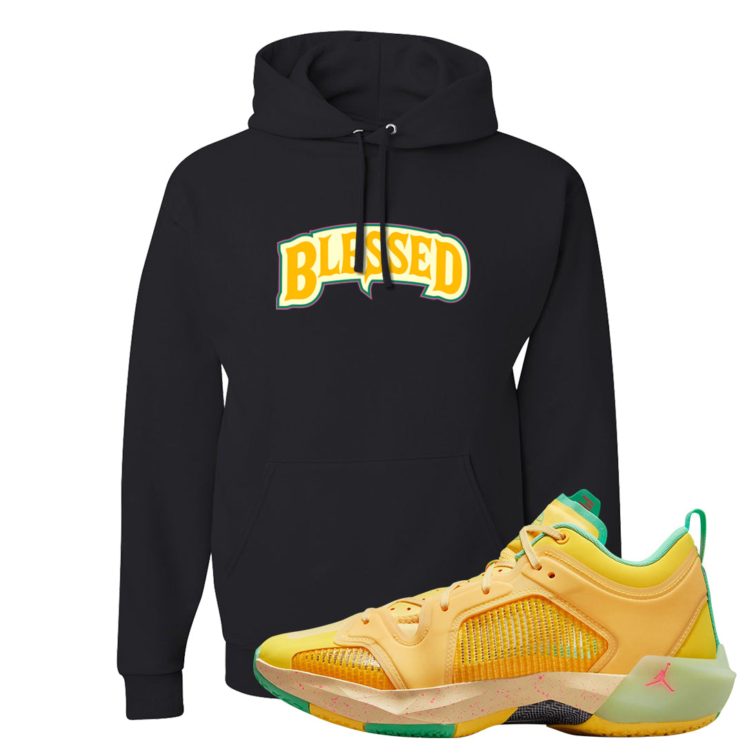 EYBL Low 37s Hoodie | Blessed Arch, Black