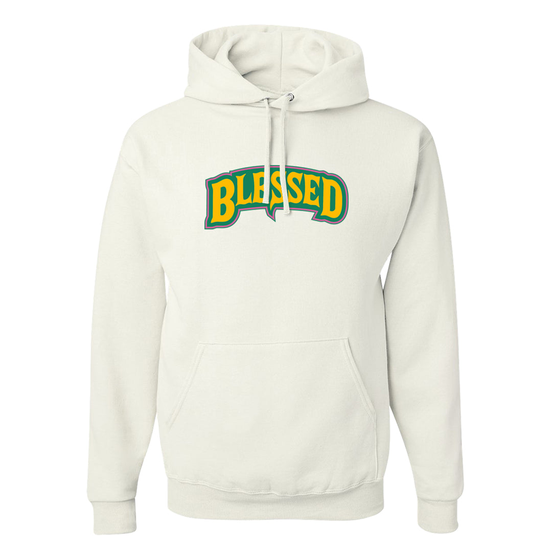EYBL Low 37s Hoodie | Blessed Arch, White