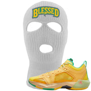 EYBL Low 37s Ski Mask | Blessed Arch, White