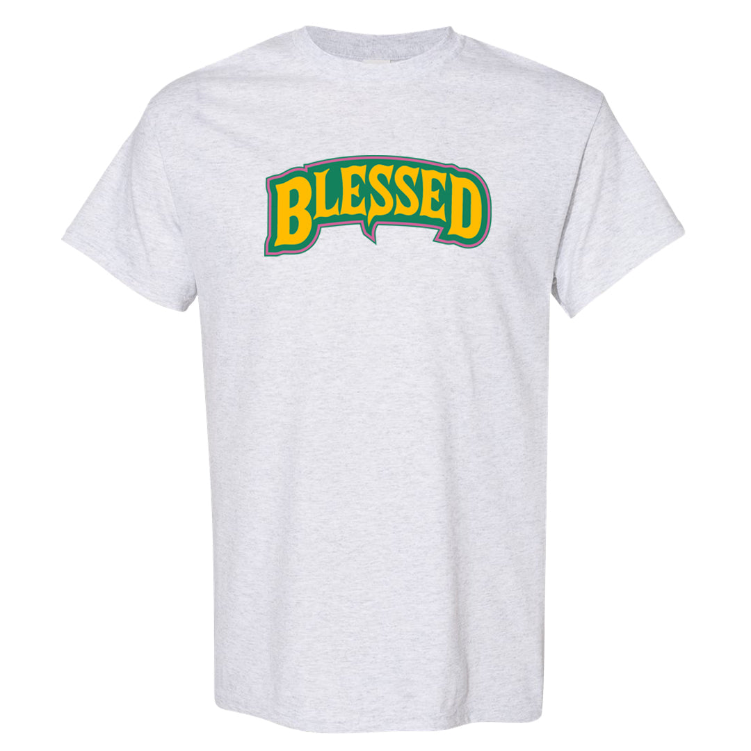 EYBL Low 37s T Shirt | Blessed Arch, Ash
