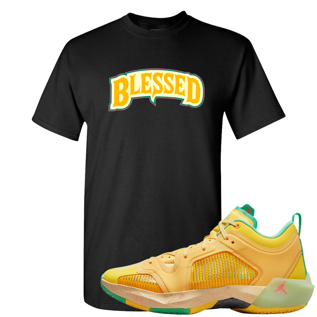 EYBL Low 37s T Shirt | Blessed Arch, Black